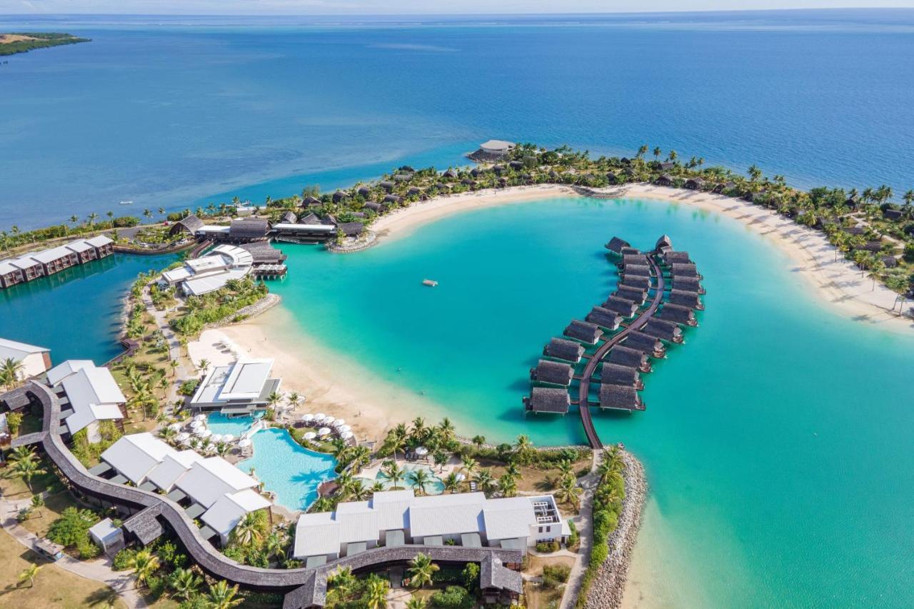 Fiji Marriott Resort Momi Bay Bagian luar foto Aerial view of the resort