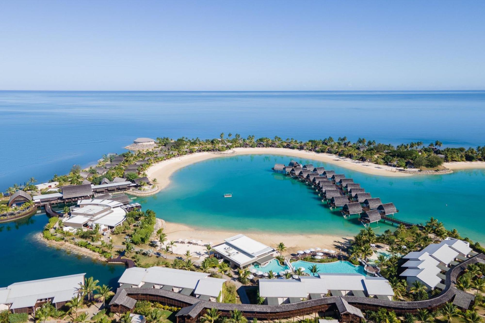 Fiji Marriott Resort Momi Bay Bagian luar foto Aerial view of the resort